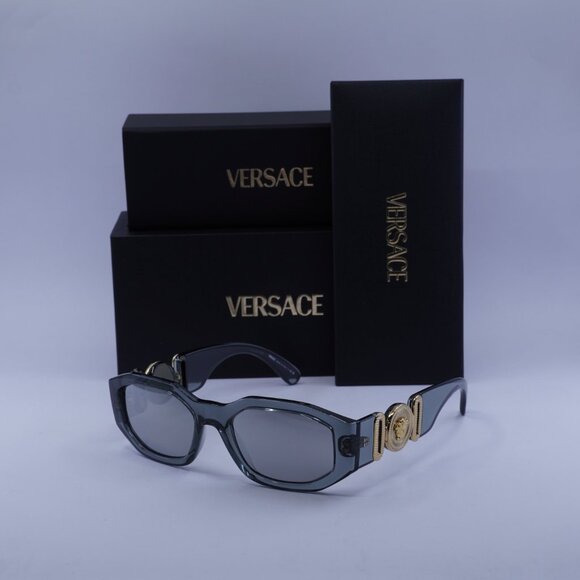 Versace VE4361 311/6G Sunglasses Grey Oval Frame, Grey Lenses - Picture 10 of 10